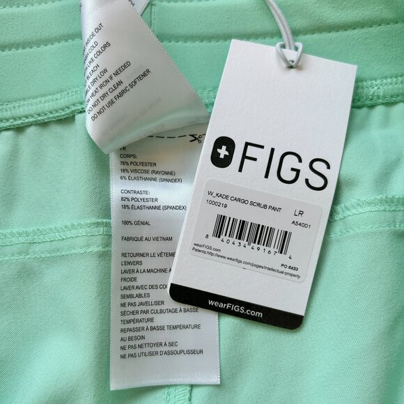 Figs Casma Top and Kade Bottoms Scrub Set  in Mariner Blue Green Size L NWT - Picture 9 of 10